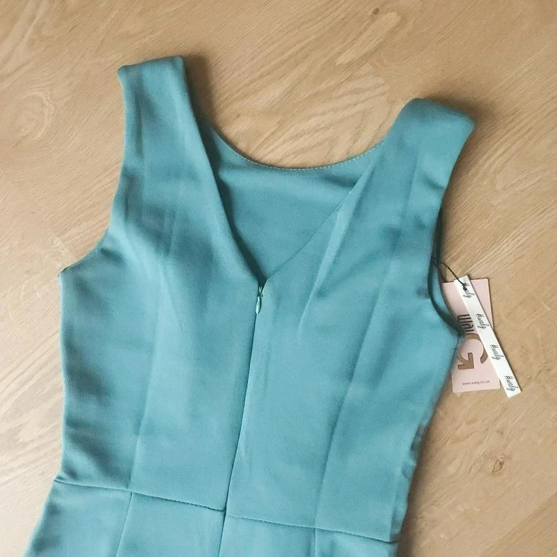 Walg vestido verde menta justo com pregas bodycon – photo 3